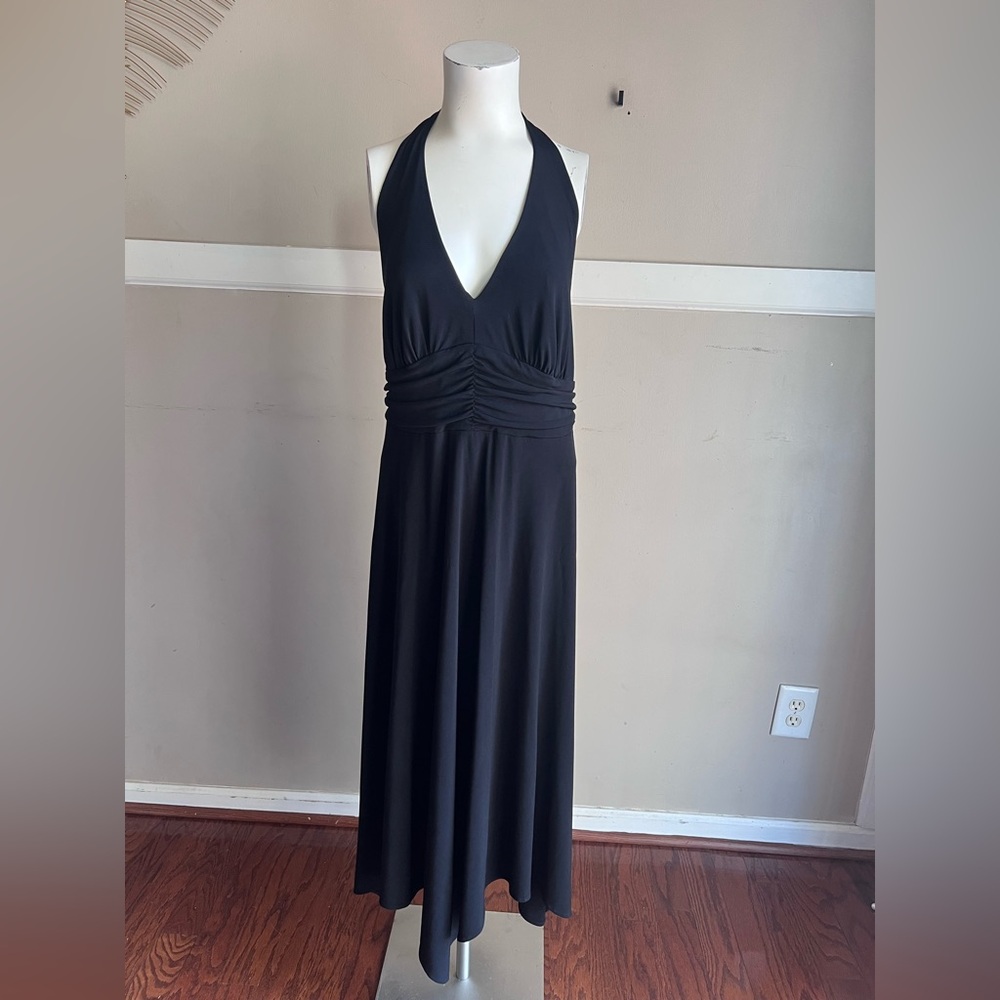 Robbie Bee Black Backless Dress